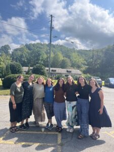 Team Charis going to church 