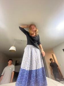 I had to measure myself compared to the roof